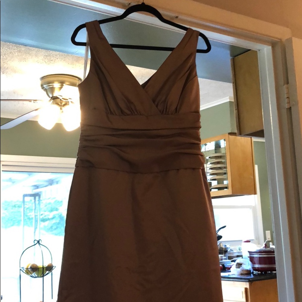 Brown David’s bridal dress